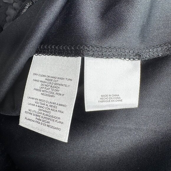 NWT‎ Anne Klein Black 3D Floral Sheer Blouse Size Medium Whimsigoth Maximalist - Picture 7 of 8